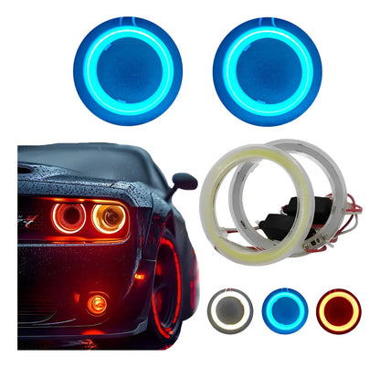Aro Led Doble Anillo Ojo Angel Brillante Decorativo 80mm
