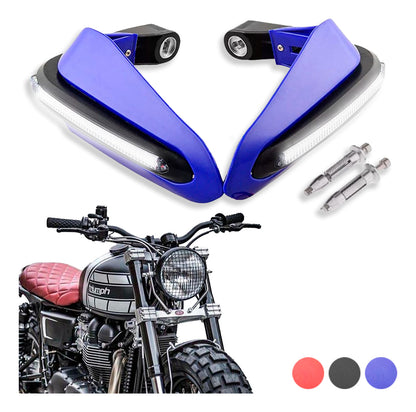 Cubre Puños Moto Luz Led Hand Guards Universal Sin Hueco