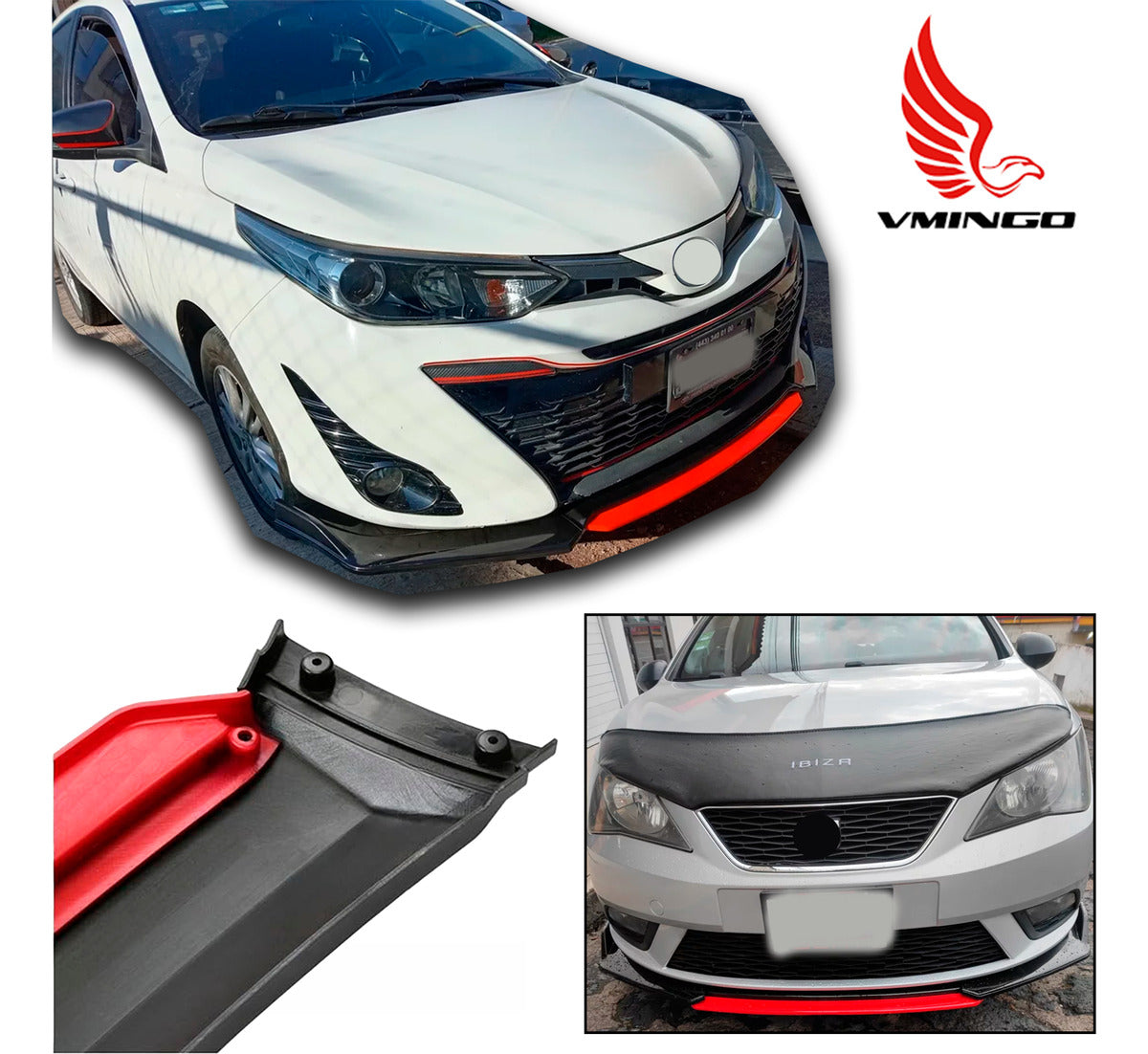 Lip Splitter Delantero Filo Color Facia Auto Deportivo Frontal 4pz