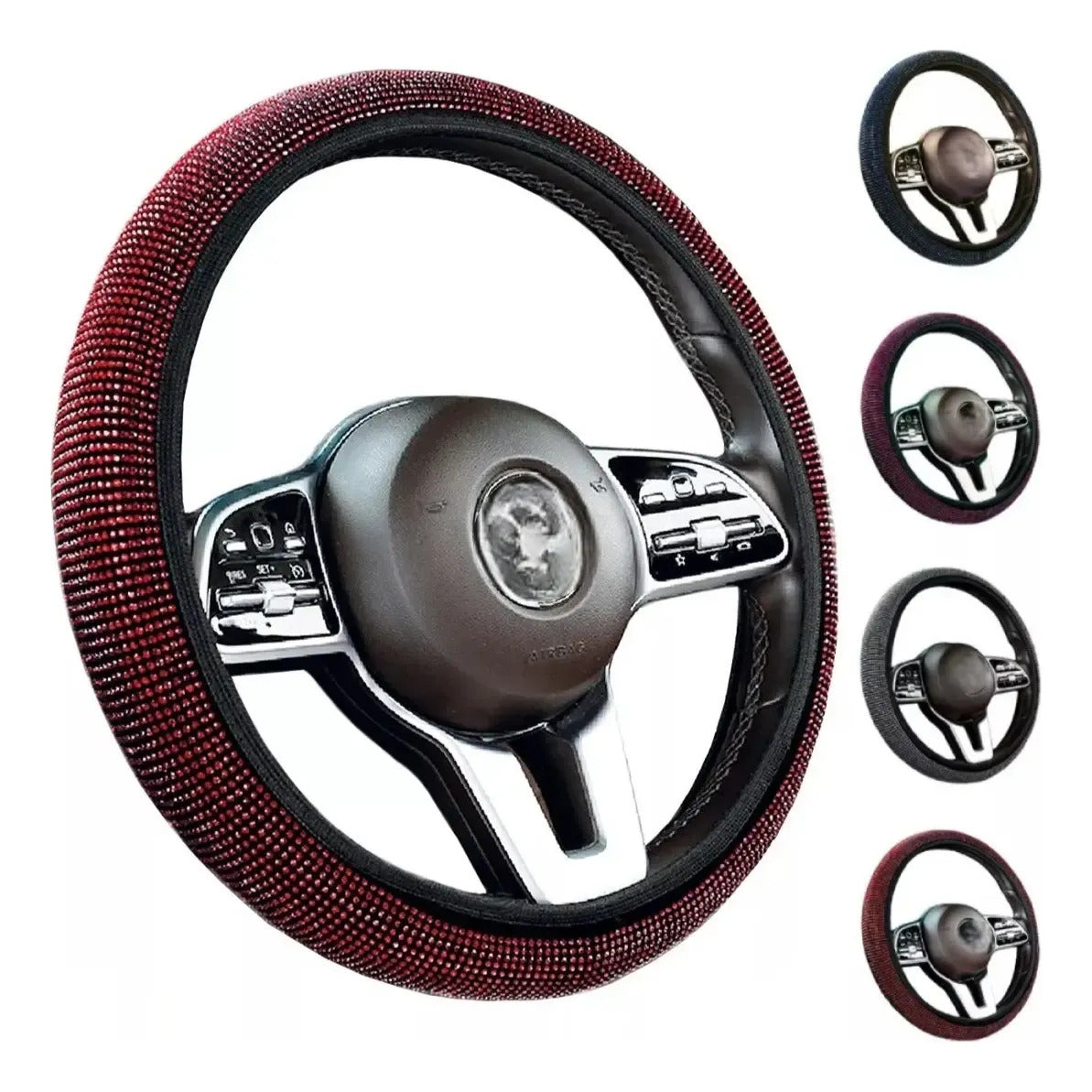 Protector Funda Cubre Volante Brillante Diamante Auto Moda