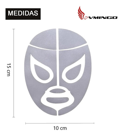 Calcomanía Mascara Luchador Sticker Auto Suv Moto Universal