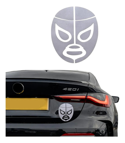 Calcomanía Mascara Luchador Sticker Auto Suv Moto Universal