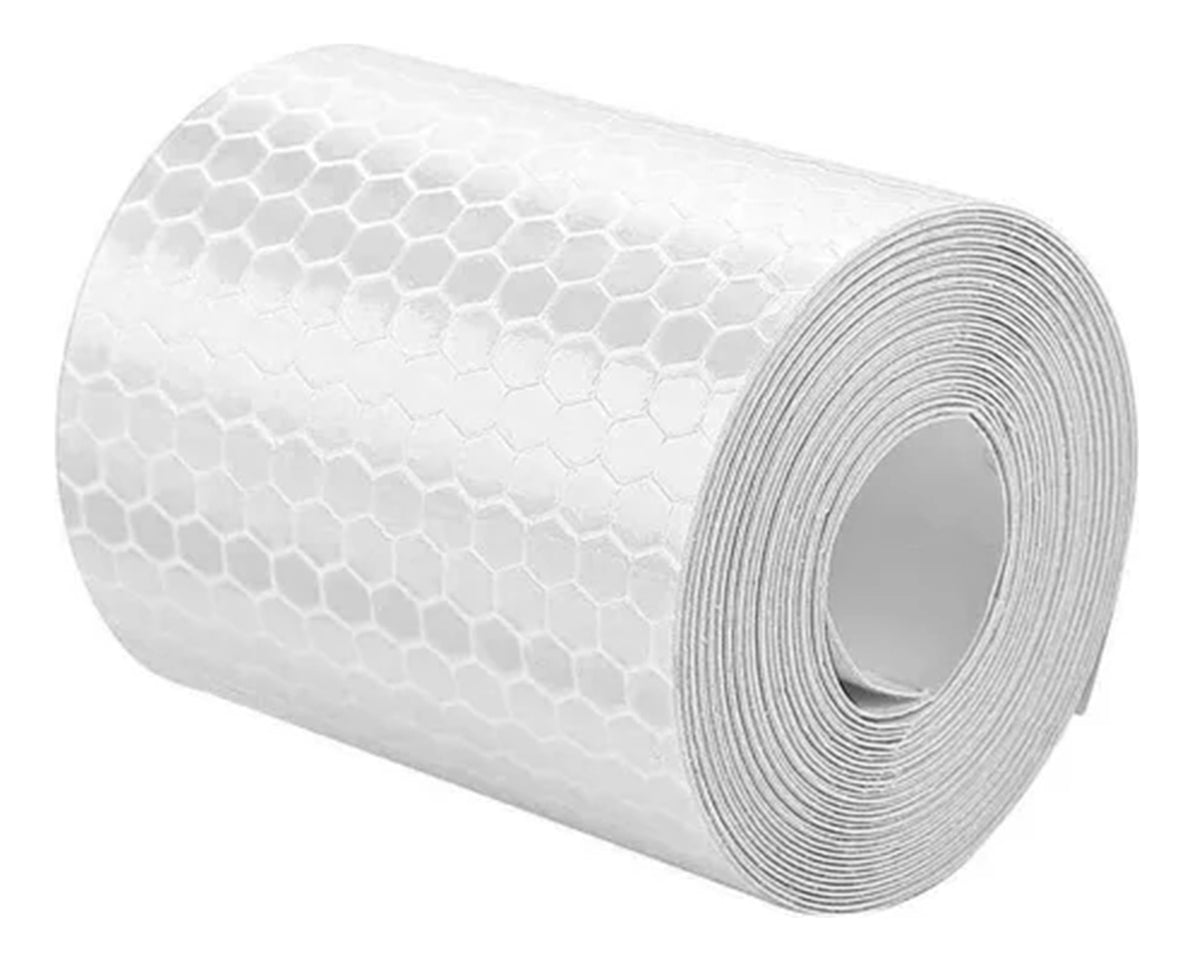 Sticker 5cmx3m Reflejante Seguridad Protector Auto Moto Bici