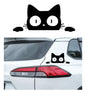 Calcomania Gato Asomandose Sticker Universal Decorativo Auto