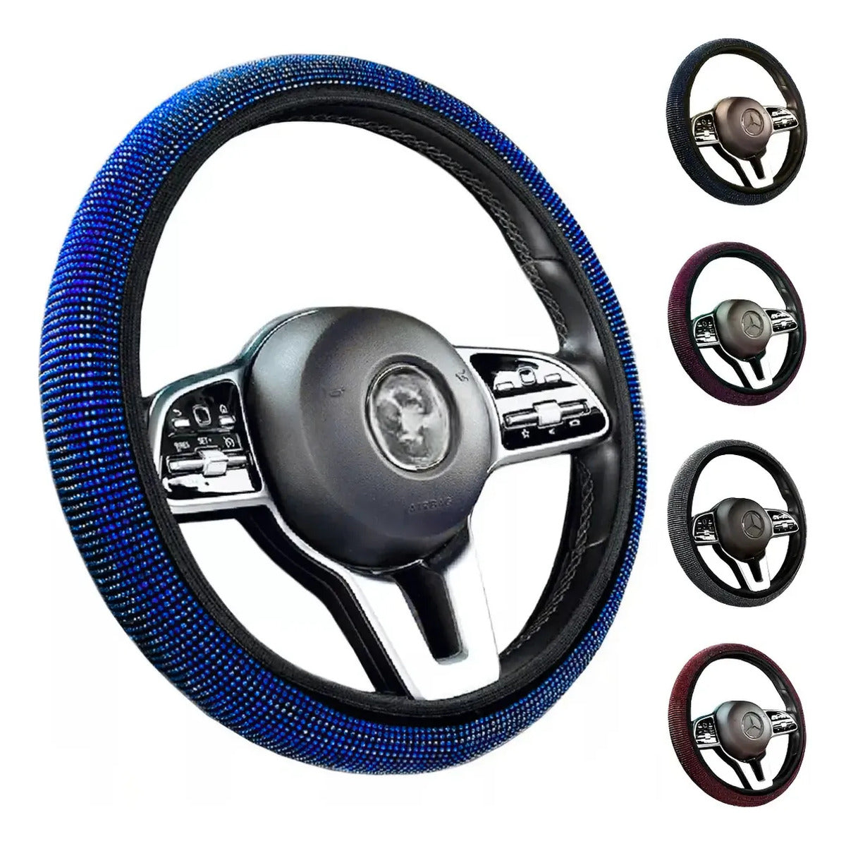 Protector Funda Cubre Volante Brillante Diamante Auto Moda