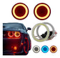 Aro Led Doble Anillo Ojo Angel Brillante Decorativo 80mm