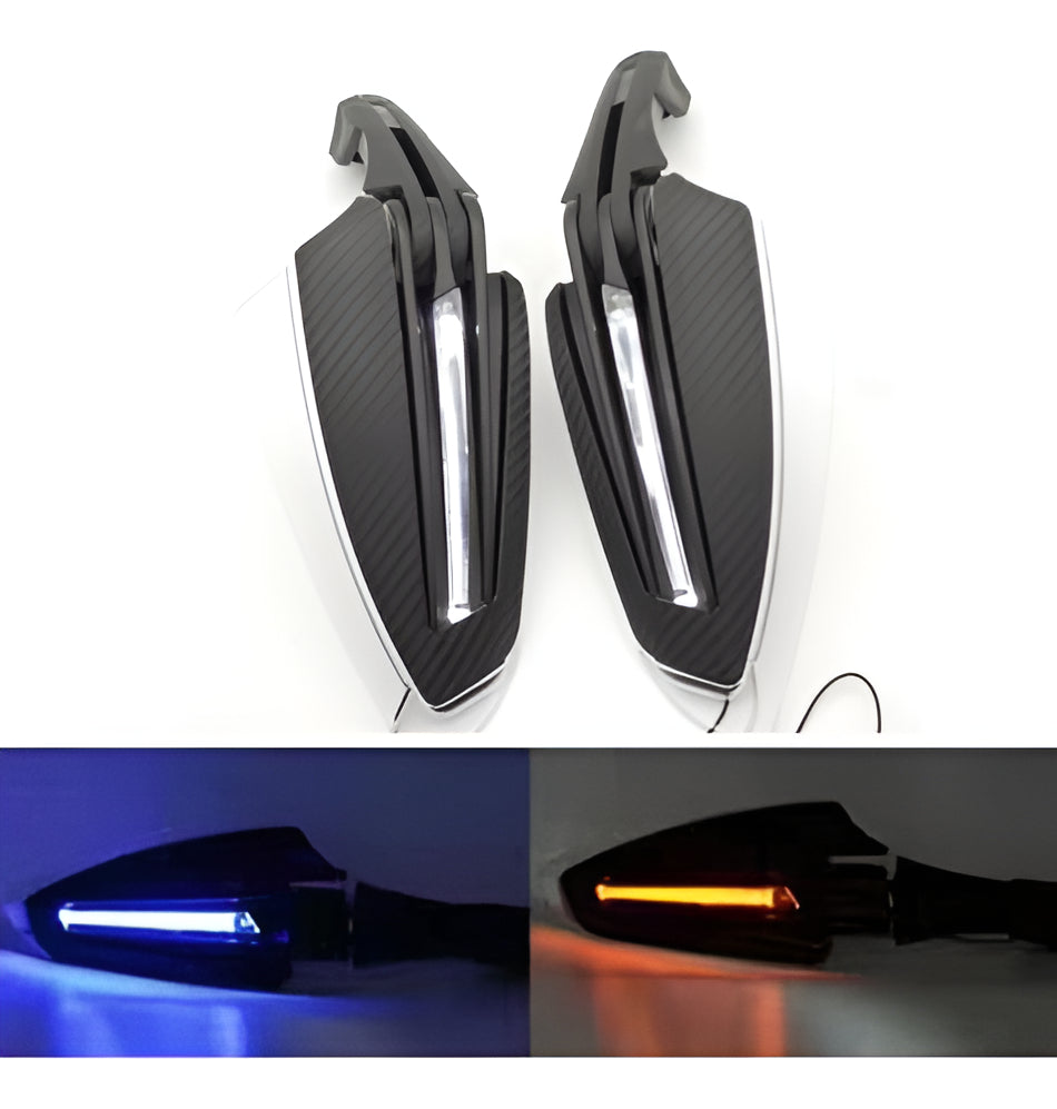 Cubre Puño Moto Universal Handguard Luz Led Protector Manos