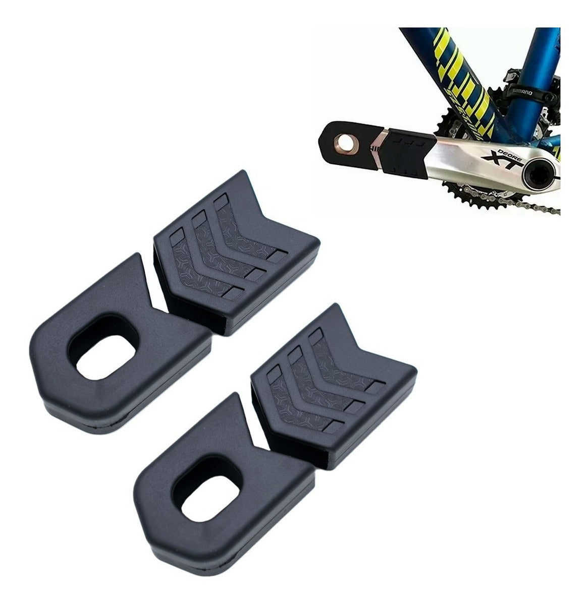 Protector Biela Bicicleta Silicon Crank Mtb Ciclismo 4 Pzas