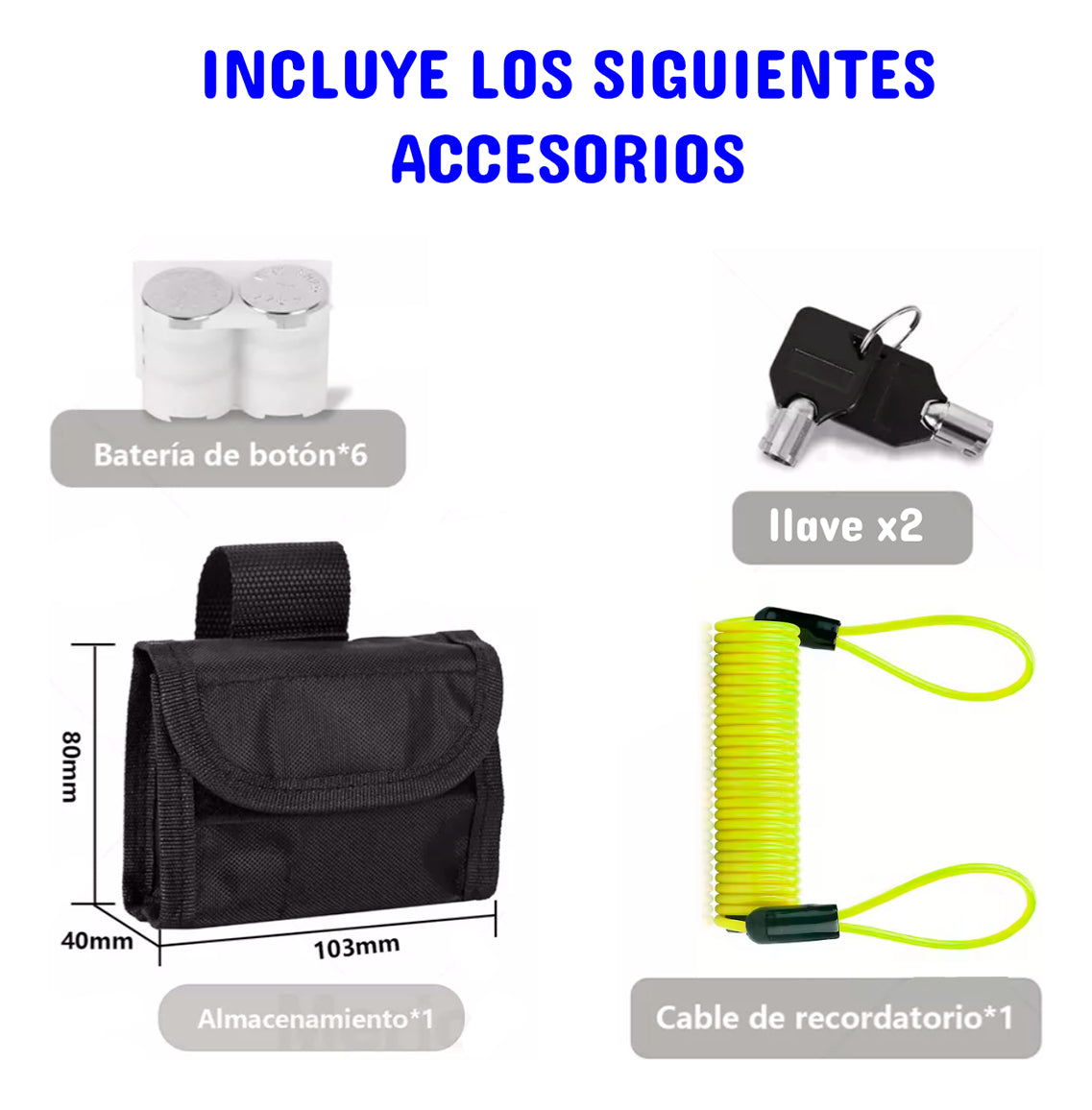 Alarma Impermeable Candado Antirrobo Moto Bici Freno Disco