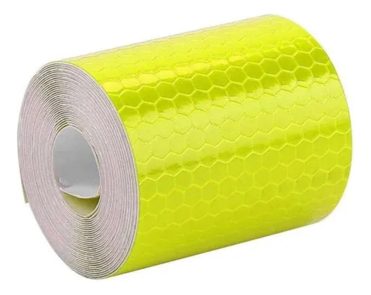 Sticker 5cmx3m Reflejante Seguridad Protector Auto Moto Bici