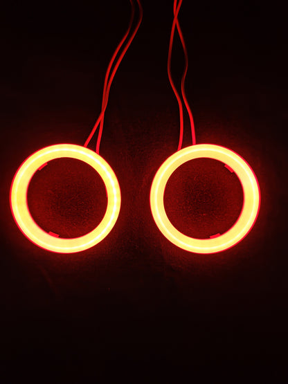 Aro Led Doble Eyes Anillo Auto Moto Faro 60mm Brillante Par