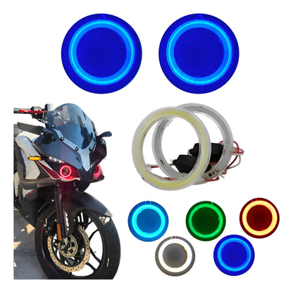 Aro Led Doble Eyes Anillo Auto Moto Faro 60mm Brillante Par