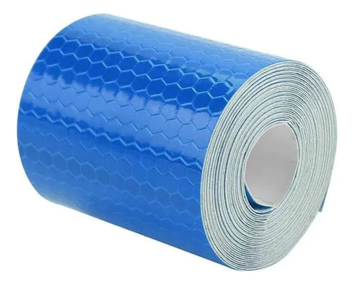 Sticker 5cmx3m Reflejante Seguridad Protector Auto Moto Bici