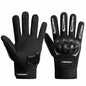 Par Guantes Moto Pantalla Tactil Bici Motocross Scooters Proteccion 3d Equitacion Montañismo Patinaje Unitalla Antiderrape Anticolision Ergonomico Completo Negro