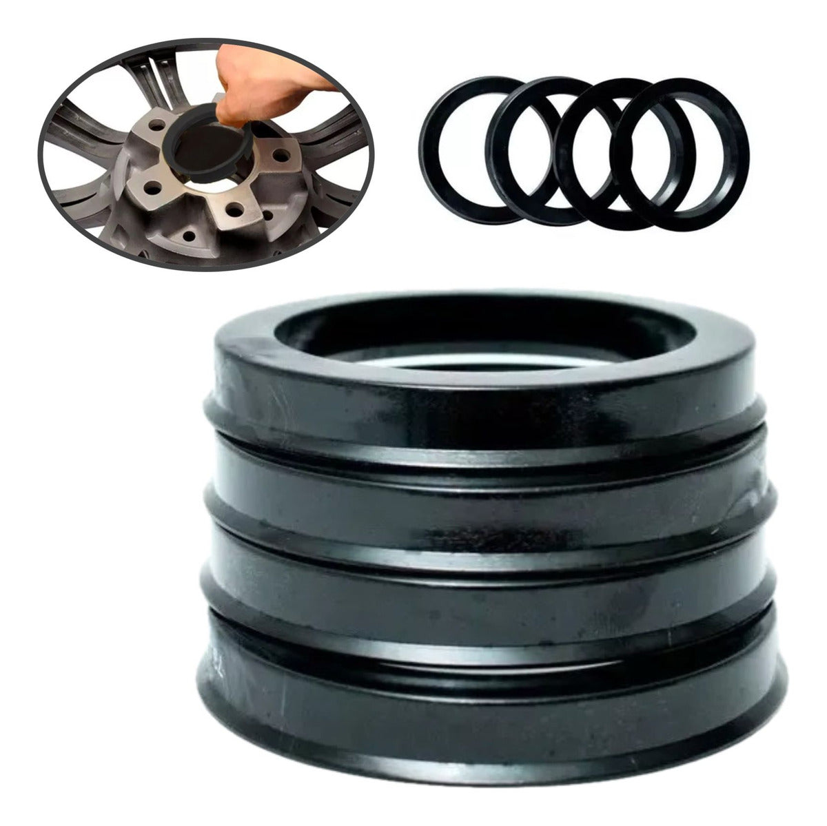 Centrador Rin 57.1 - 73.1 Grande Plastico Vw Audi Seat