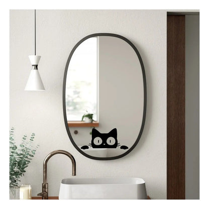 Calcomania Gato Asomandose Sticker Universal Decorativo Auto