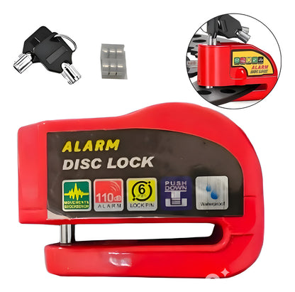 Alarma Candado Moto Impermeable Freno Disco Bloqueo Seguro