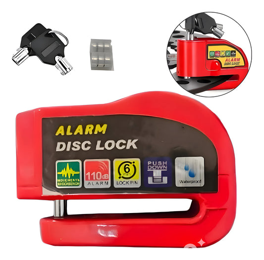 Alarma Candado Moto Impermeable Freno Disco Bloqueo Seguro