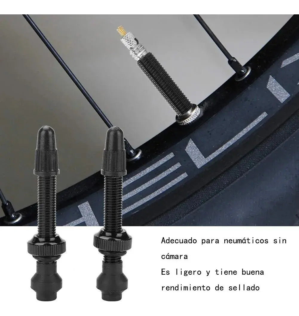 Valvula Francesa Tubeless  Bicicleta Largo Aluminio Mtb 40mm