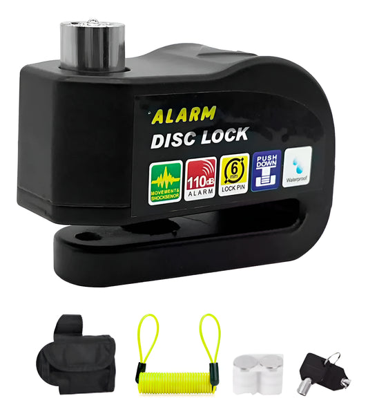 Alarma Impermeable Candado Antirrobo Moto Bici Freno Disco