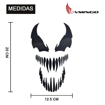 Calcomania Carnage Venom Sticker Universal Decorativo Auto Moto Suv Vinil Laptop Termo Pegatina Blanco