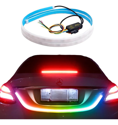 Tira Led Cajuela Luz Multicolor Decorativa 1.5m Auto