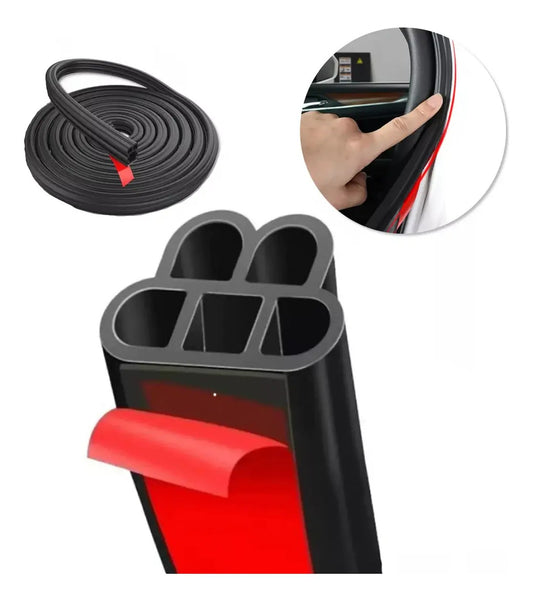10m Sello Protector Borde Auto Hule Doble Capa Universal