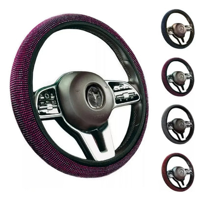 Protector Funda Cubre Volante Brillante Diamante Auto Moda