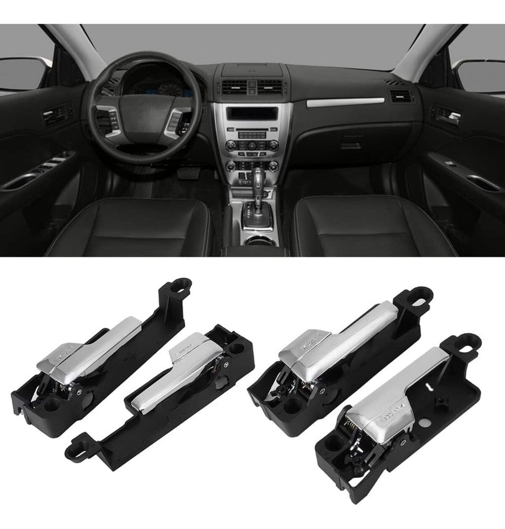 Manija Ford Fusion 2006-2012 Puerta Interior 4piezas Cromada