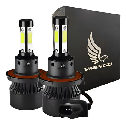 Kit Faros Delanteros Led 4 Lados Auto Moto 9007 H4 H13 9004