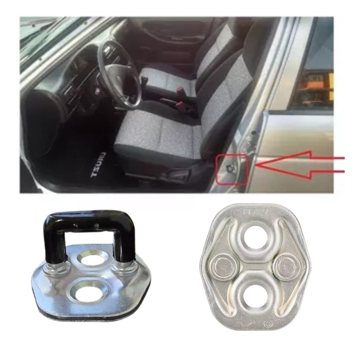 Contra Chapa Puerta Nissan Tsuru Iii 1992-2018 Sentra Altima