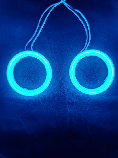 Aro Led Doble Anillo Ojo Angel Brillante Decorativo 80mm