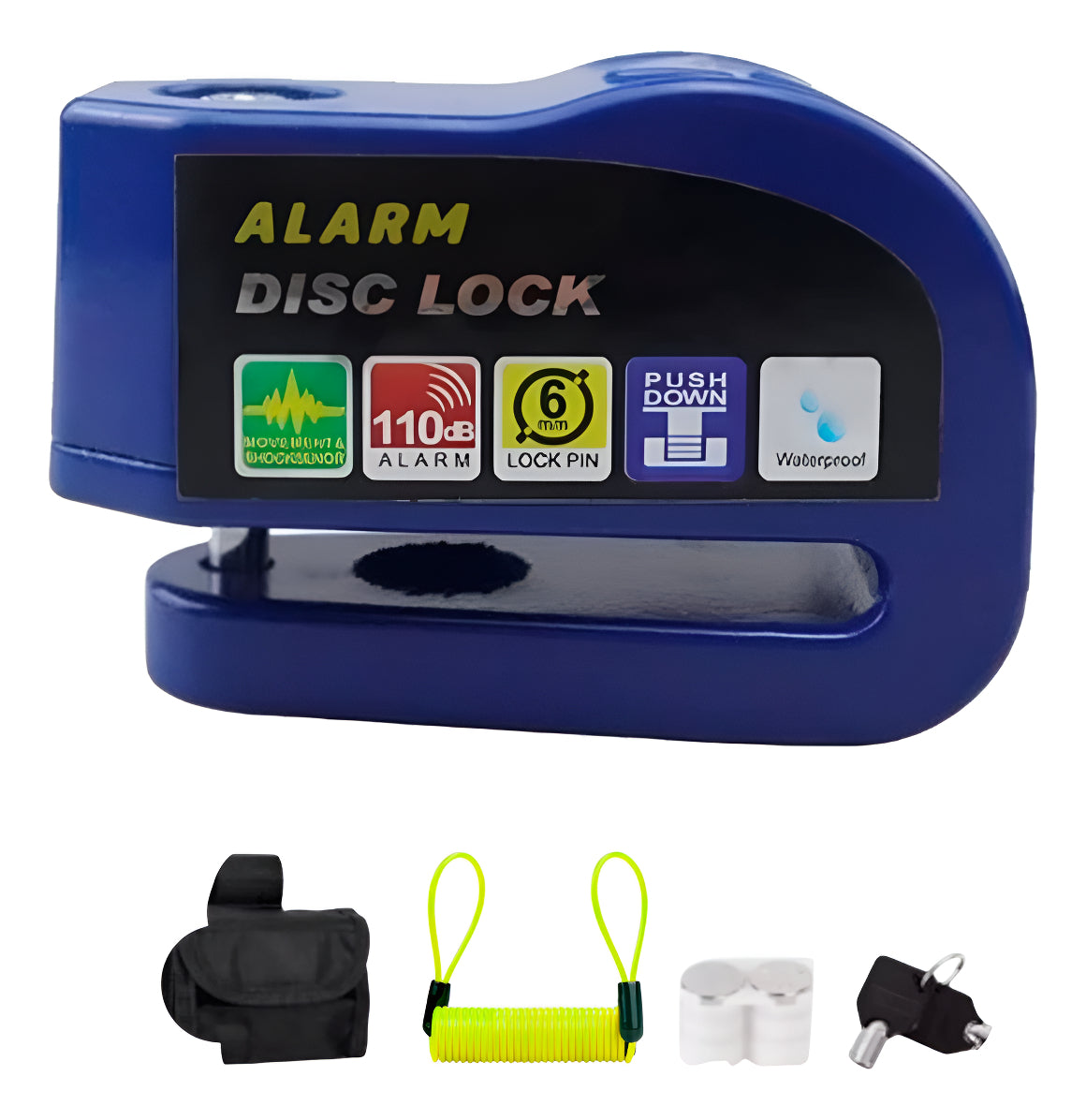 Alarma Impermeable Candado Antirrobo Moto Bici Freno Disco