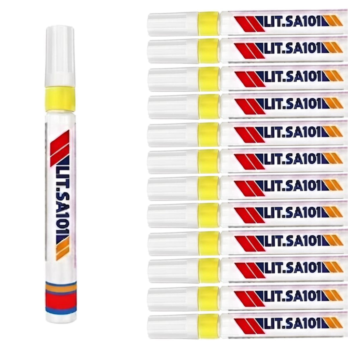 12 Piezas Plumon Pintura Marcador Llanta Letra Moto Carro