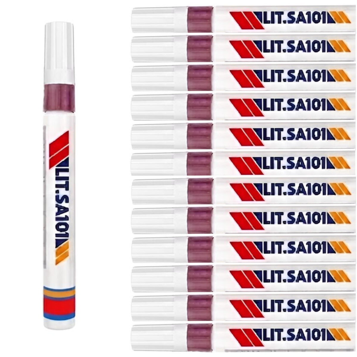 12 Piezas Plumon Pintura Marcador Llanta Letra Moto Carro