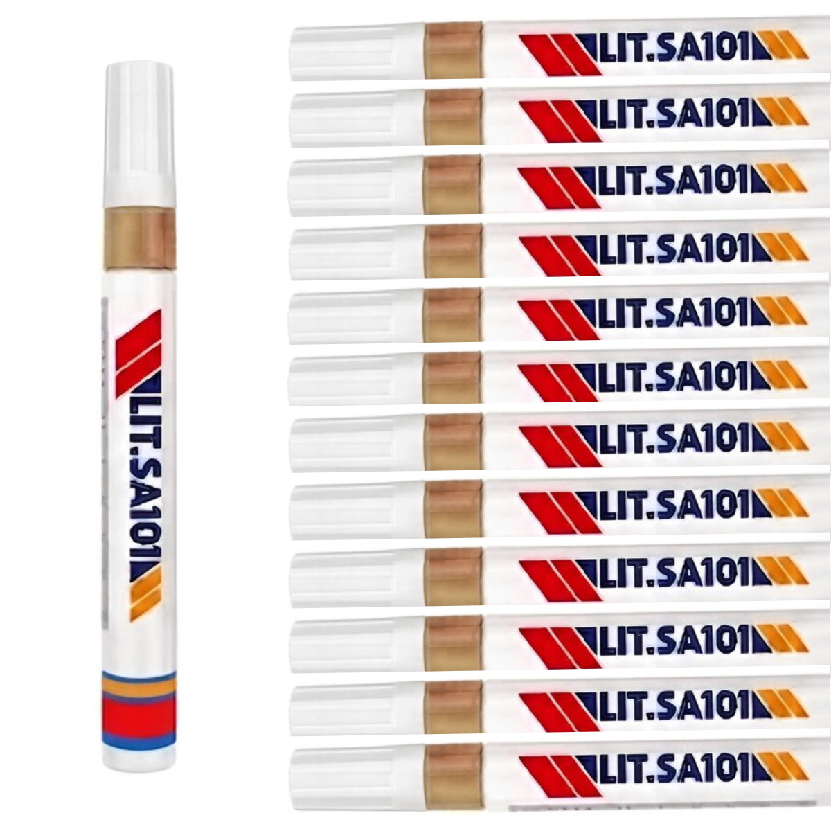 12 Piezas Plumon Pintura Marcador Llanta Letra Moto Carro