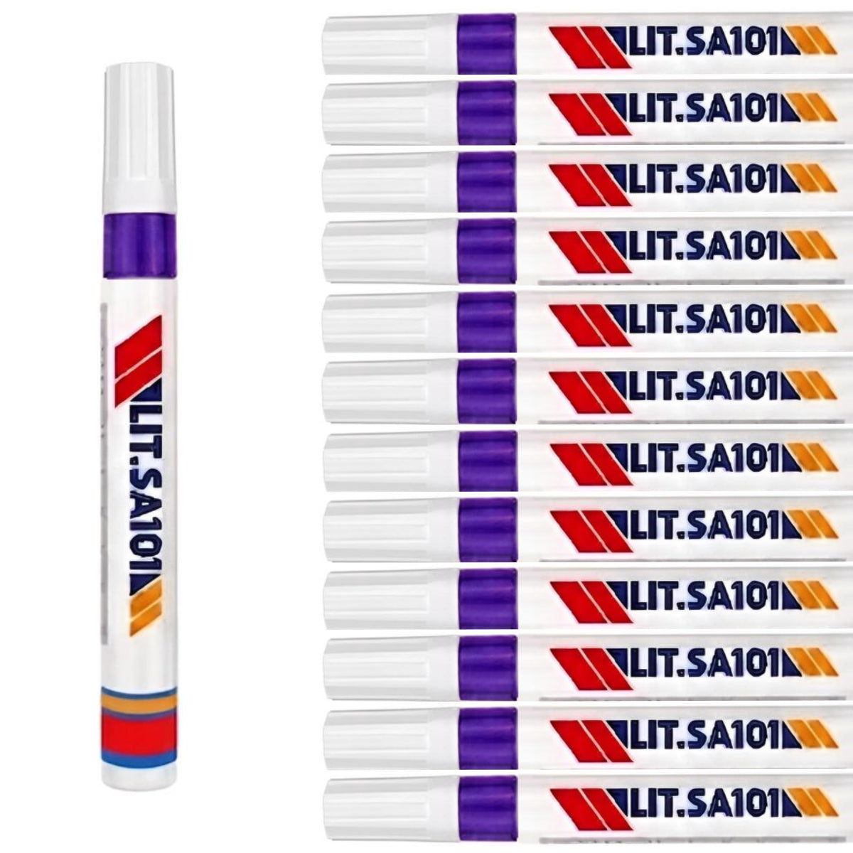 12 Piezas Plumon Pintura Marcador Llanta Letra Moto Carro
