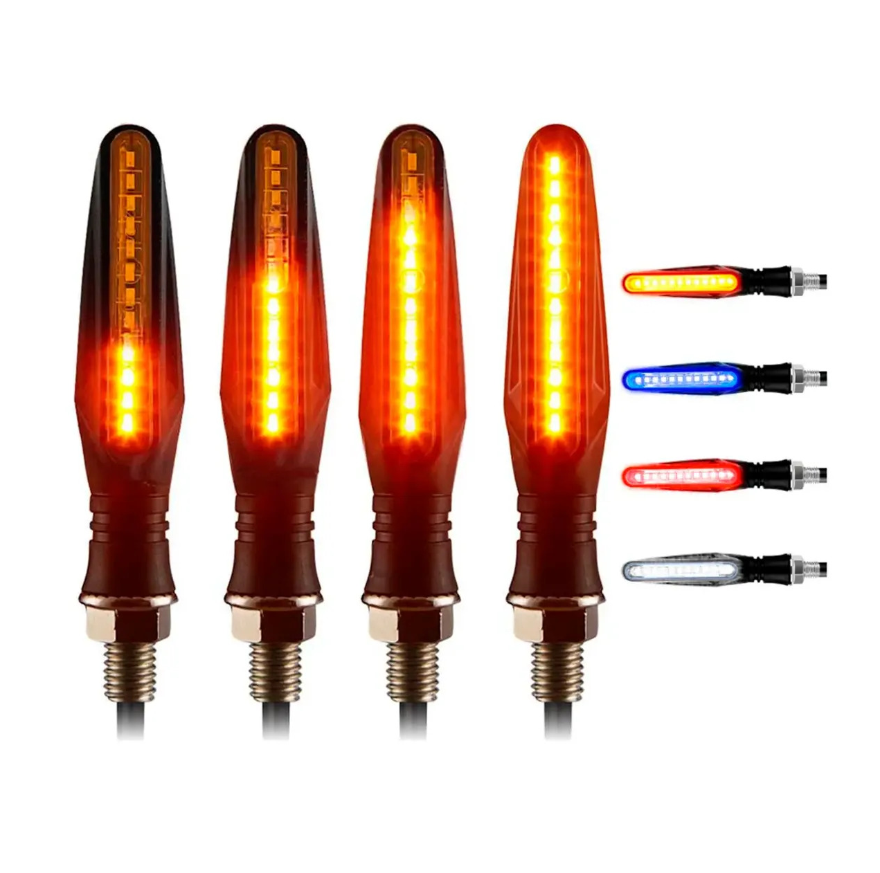 Direccionales Led Moto Secuencial Indicador Intermitente 4pz