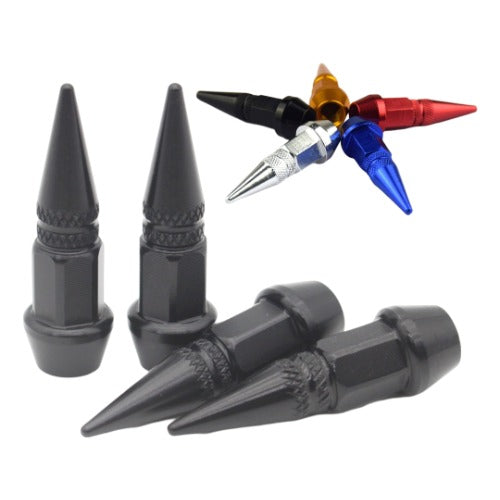 4pzs Picos Pivote Cubre Válvula Alumini 4.5cm Auto Moto Bici
