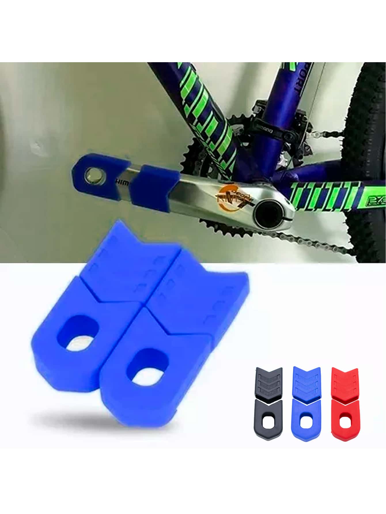 Protector Biela Bicicleta Silicon Crank Mtb Ciclismo 4 Pzas