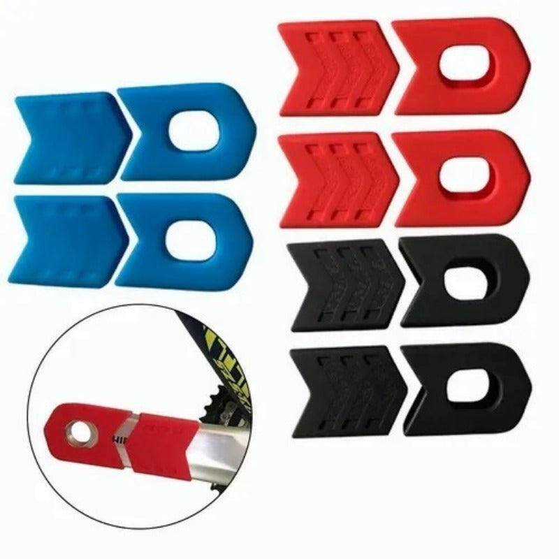 Protector Biela Bicicleta Silicon Crank Mtb Ciclismo 4 Pzas