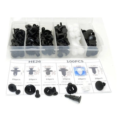 Grapa Kit  Automotriz Universal Surtido Estuche 100 Pzs