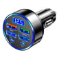 Cargador Auto Super Carga Adaptador 6 Puertos Tipo C Usb 3.0