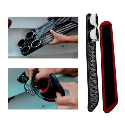 Vista Tubo Escape Par Auto Pegote Simulador Decorativo