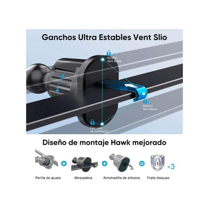 Soporte Universal Celular para Carro 3 en 1