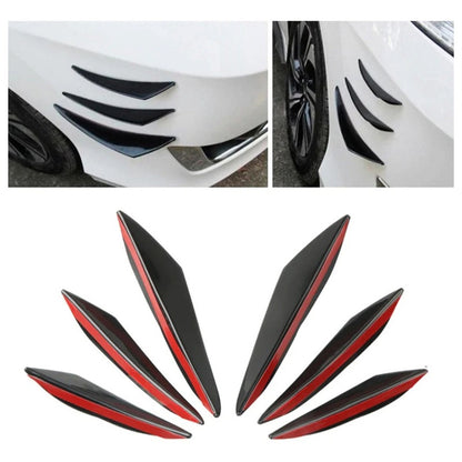 Aletillas Facia Canards Spoiler Bumper Universal 6 Piezas