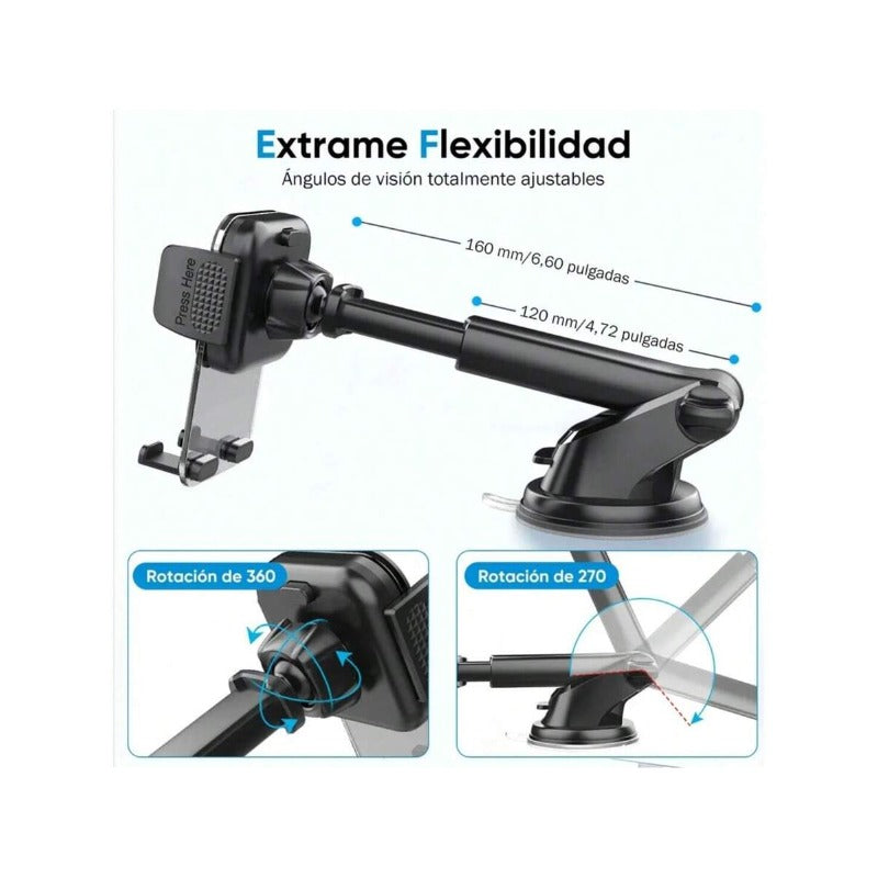 Soporte Universal Celular para Carro 3 en 1