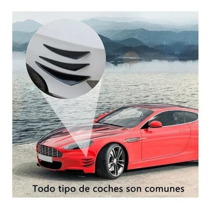 Aletillas Facia Canards Spoiler Bumper Universal 6 Piezas