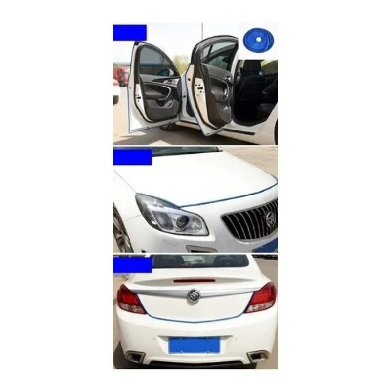 Protector Presion Borde Puerta Auto Sello Hule Moldura 5m