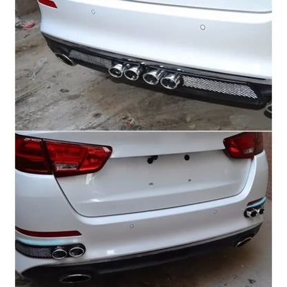 Vista Tubo Escape Par Auto Pegote Simulador Decorativo